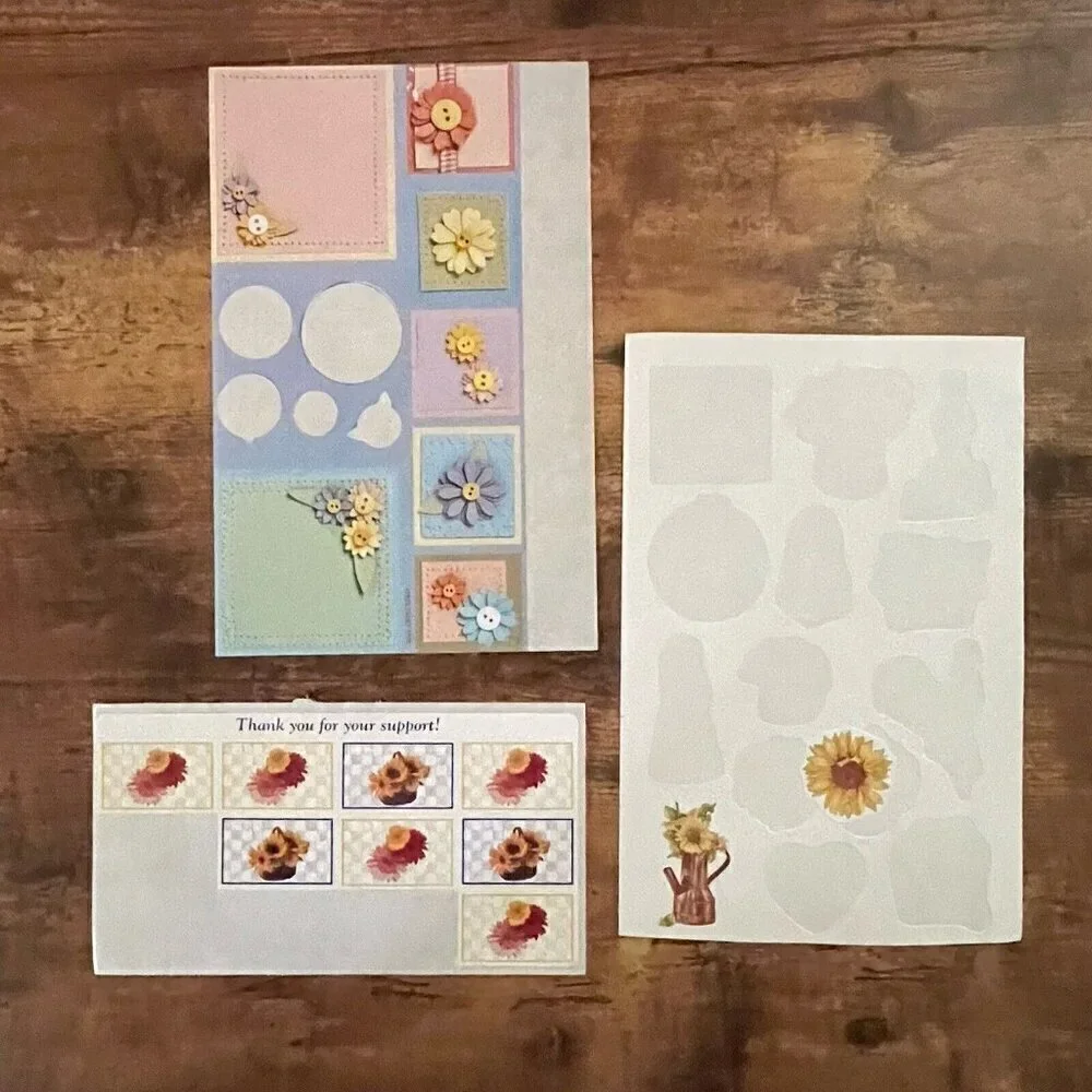 Scrapbooking Sticker Lot of Easter Spring Themes Flowers Chicks Butterflies